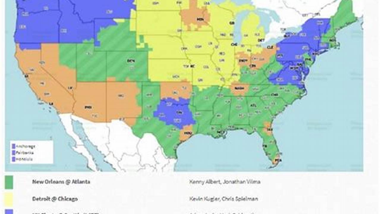 Nfl Tv Coverage Map Week 13 2025