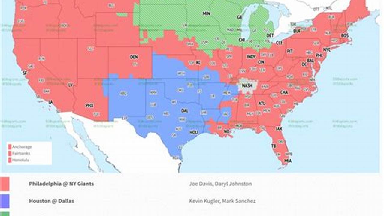 Nfl Week 14 Tv Coverage Map 2025
