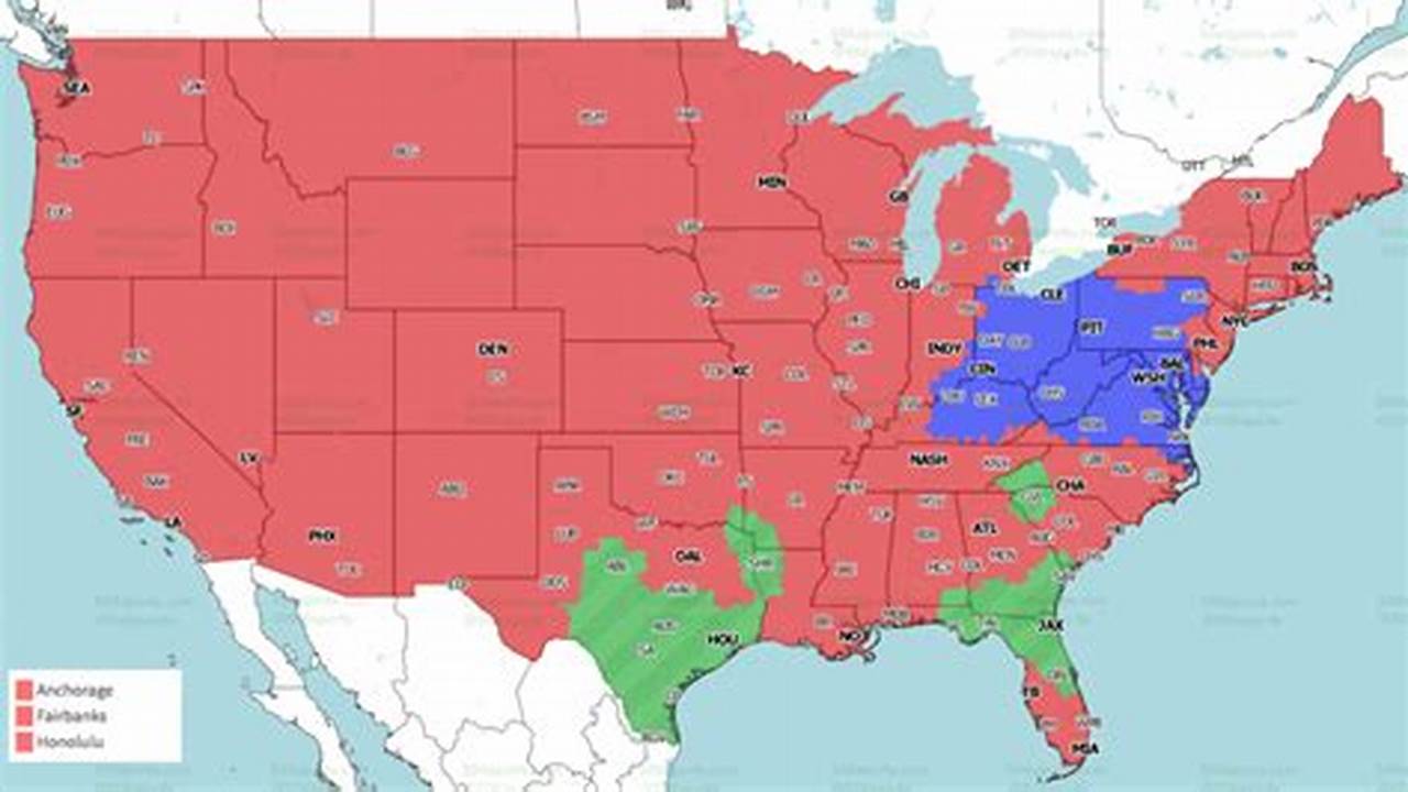 Nfl Week 5 Coverage Map 2024 Schedule