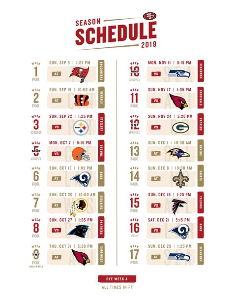 Nfl 2023 Printable Schedule