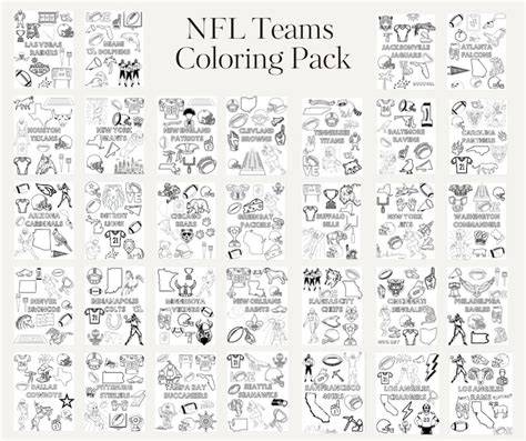 Nfl Football Teams Coloring Pages