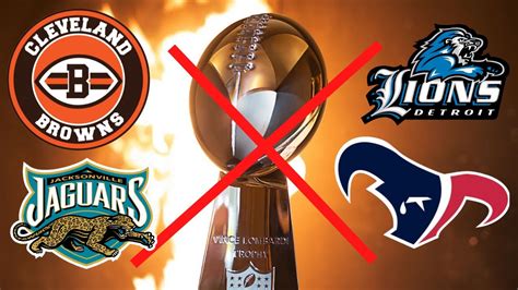 Nfl Teams Who Have Never Been To A Super Bowl