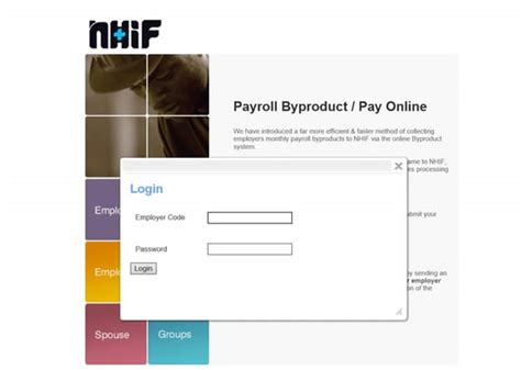 NHIF ByProduct Guide How to Login to the Portal and Pay Online
