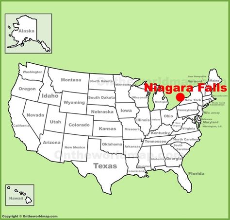 Niagara Falls Map Usa