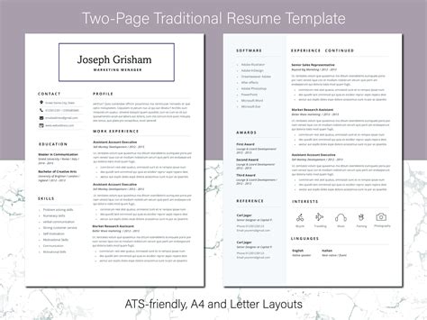Nice Three Page Resume Pictures Two Page Resume Examples Two Page
Resume Format Sample One