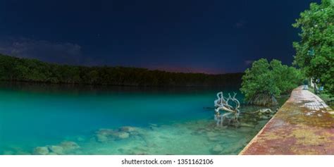 Nichupte Lagoon at night