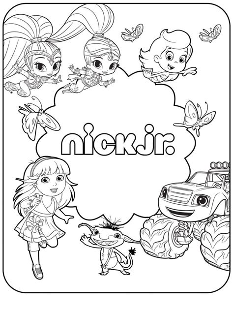 Nick Jr Color Pages