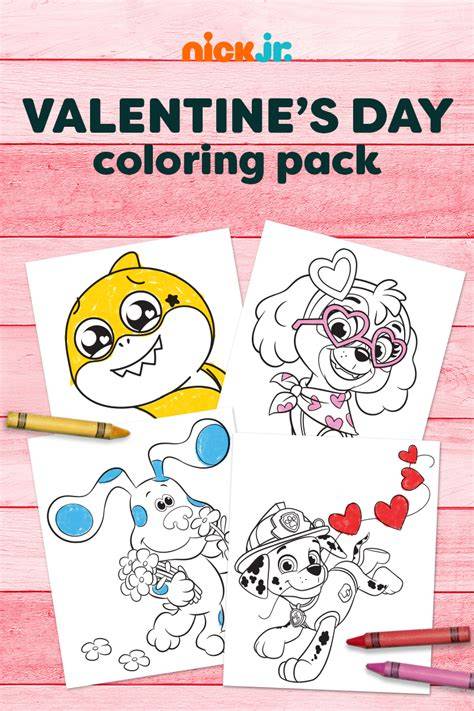 Nick Jr Valentines Day Coloring Pages