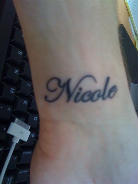 Nicole Name Tattoo Designs