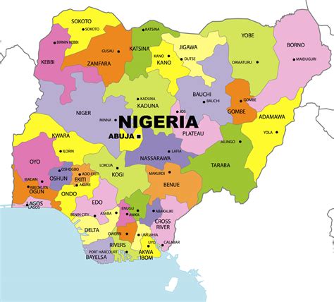 Nigeria Map Printable