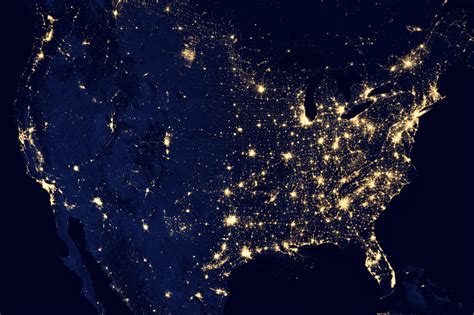 Night Time Satellite Images