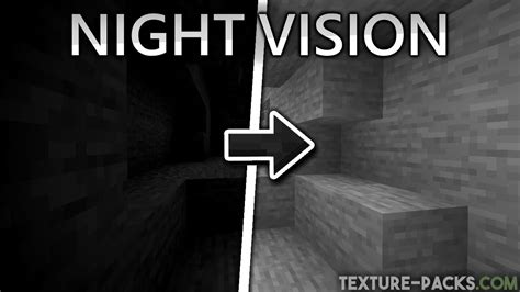 Night Vision Texture Pack 1.17.1 Vision Realistic Resource Pack