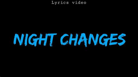 Night Changes Traduction