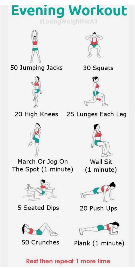 Night Exercise Routine To Lose Weight