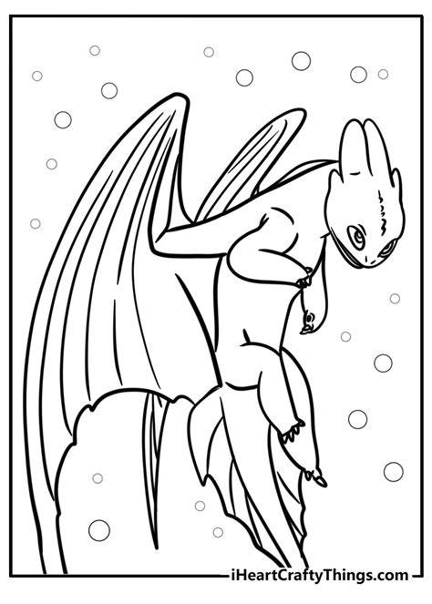 Night Fury Dragon Coloring Pages