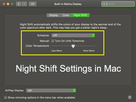 Night Shift for Mac