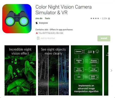 Experience Enhanced Visibility at Night with Top Night Vision Camera App for Android