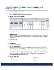 Nightingale College Course Catalog