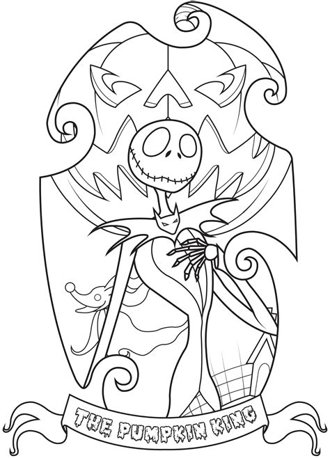 Nightmare Before Christmas Printable Coloring Pages