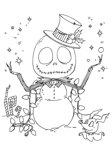 Nightmare Before Christmas Color Page