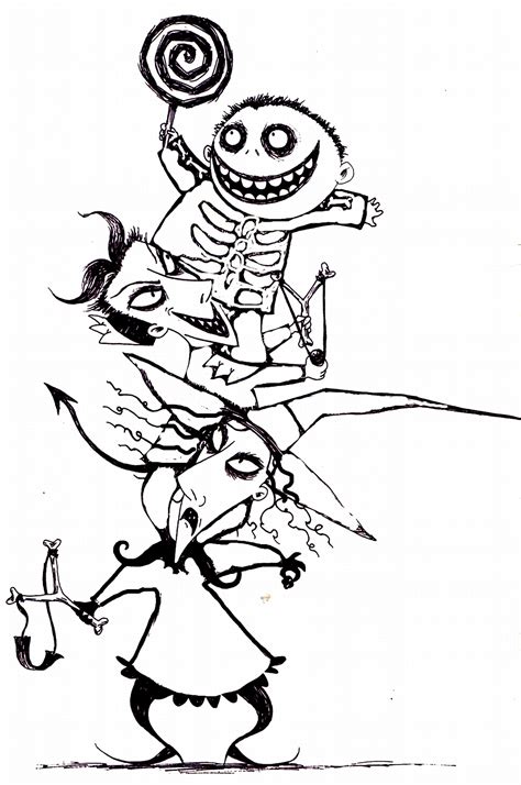 Nightmare Before Christmas Color Pages