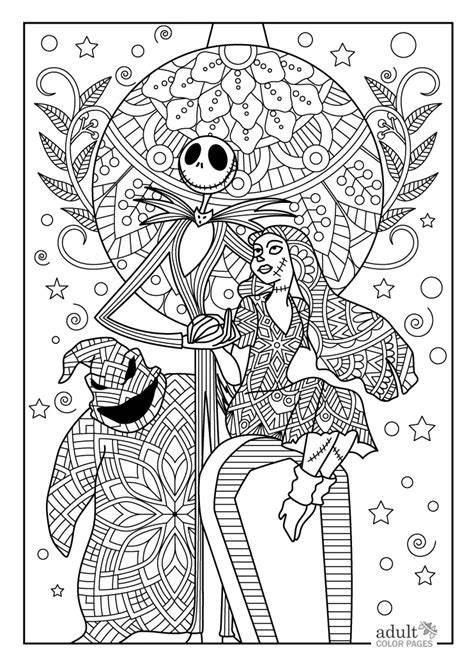Nightmare Before Christmas Coloring Pages For Adults