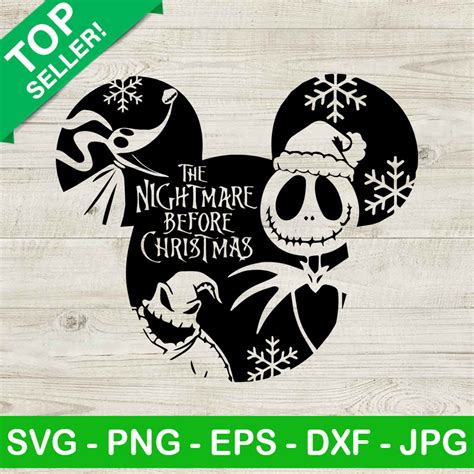 80+ Nightmare Before Christmas Mickey Mouse SVG, Excited To Share The Latest Addition To My #etsy Shop: Mickey Minnie. Nightmare Before Christmas Mickey Or Minnie Decal