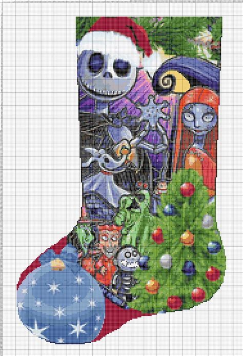 Nightmare Before Christmas Stocking Pattern