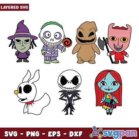 Festive Frights Galore: Discover the Ultimate Nightmare Before Christmas Svg Bundle for Your Spook-tacular Creations!