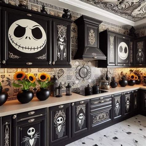 Unleash the Magic of Halloween Town in Your Home with a Nightmare Before Christmas Themed Kitchen