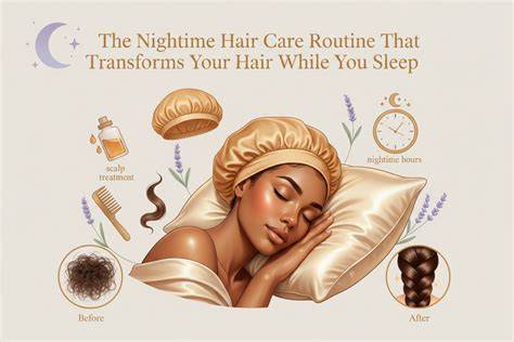 Nighttime Hair Routine