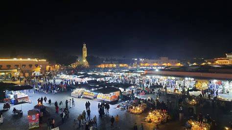Nighttime itinerary Marrakech