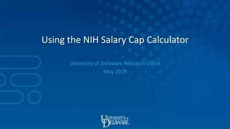 Calculate Your NIH Salary Cap with Ease: Try the New Tool - NIH Salary Cap Calculator
