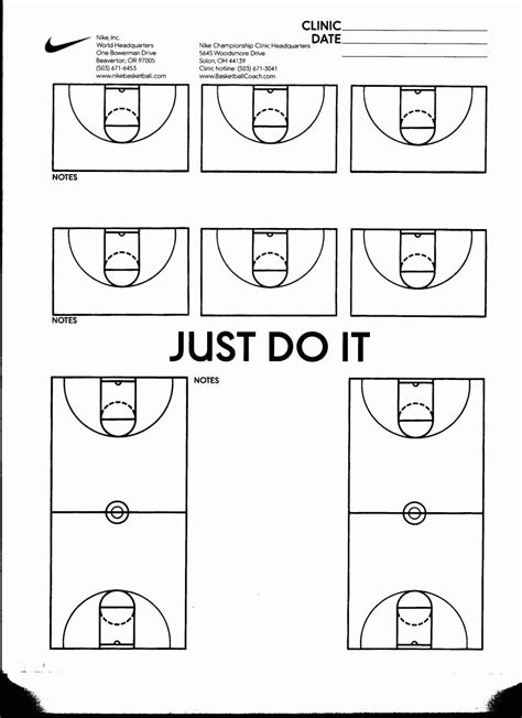 Nike Basketball Practice Plan Template