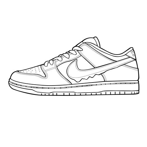 Nike Dunks Coloring Pages