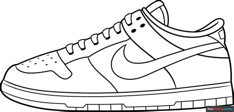 Nike Shoe Coloring Page