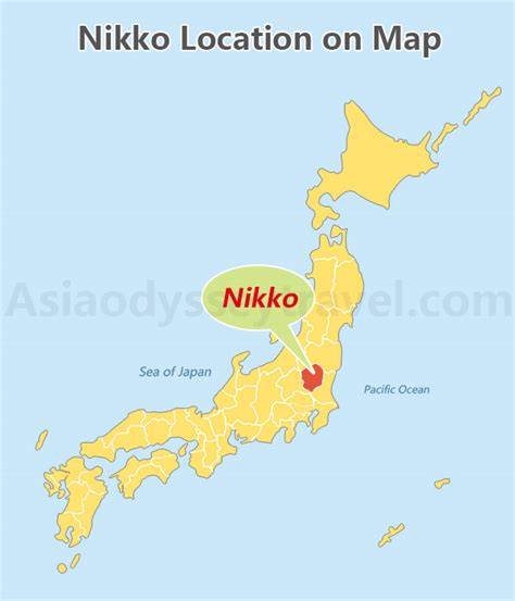 Map of Nikko Japan