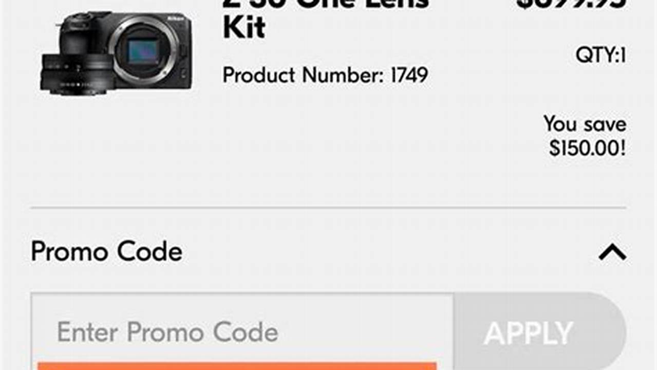 Nikon Promo Code 2024
