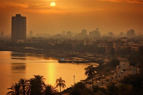 Nile River Sunset Cairo