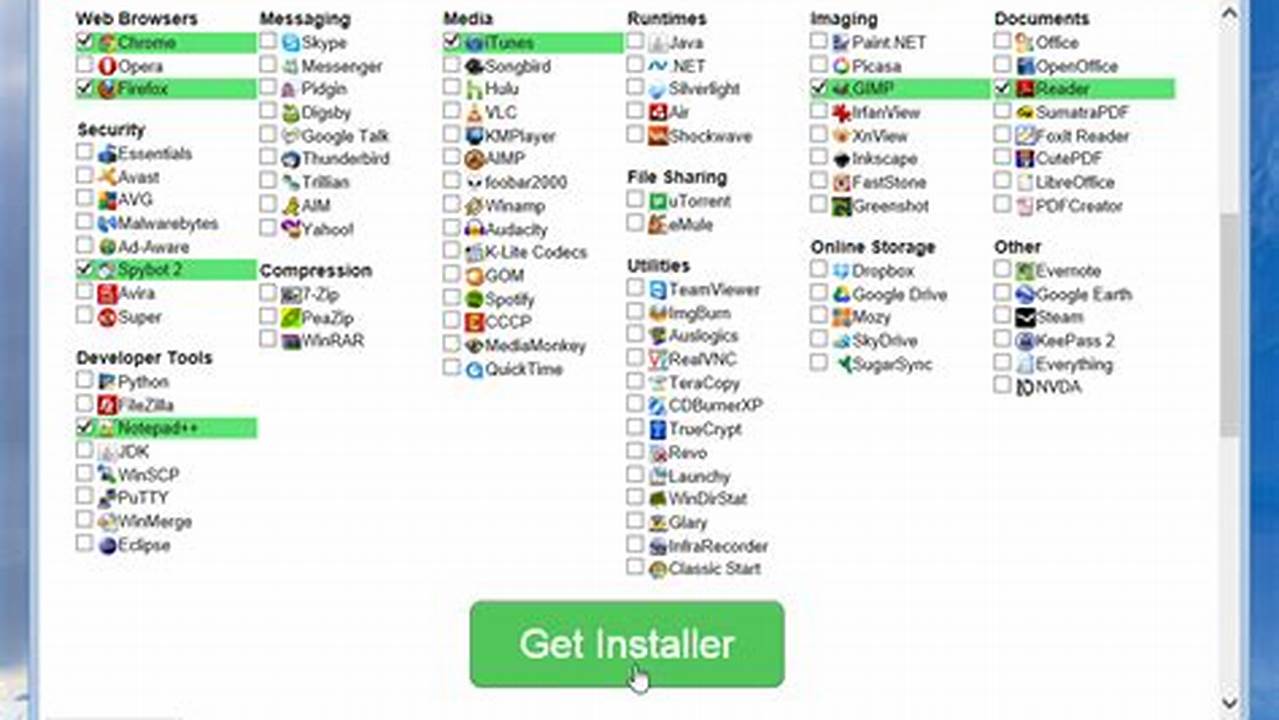 Ninite Eclipse Installer Setup