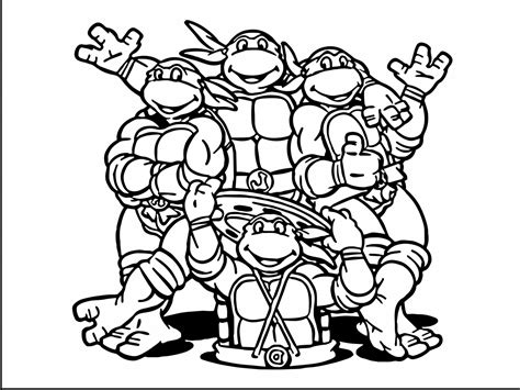 Ninja Turtle Coloring Printables