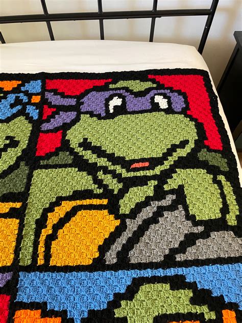 Ninja Turtle Crochet Blanket