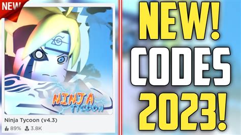 Ninja Tycoon Codes - Roblox - June 2023 -