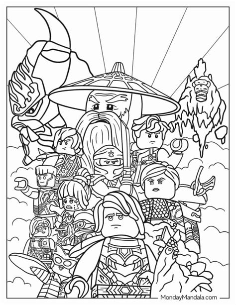 Ninjago Coloring Pages Free