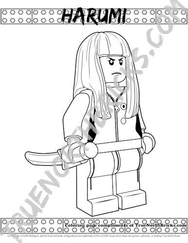 Ninjago Coloring Pages Harumi