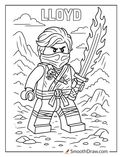 Ninjago Coloring Pages Lloyd Season 12