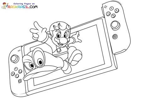Nintendo Switch Coloring Pages