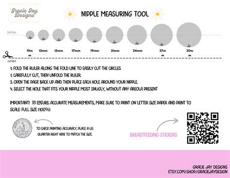 Nipple Measuring Tool Printable