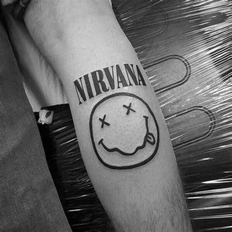 60 Nirvana Tattoo Designs For Men Rock Band Ink Ideas