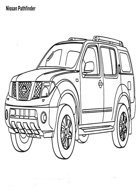 Nissan Pathfinder Coloring Pages